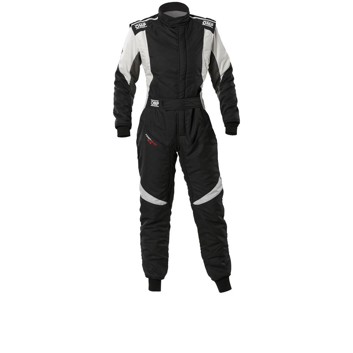 First EVO ELLE kjøredress, svart, hvit, FIA. 1874-A02-076-
