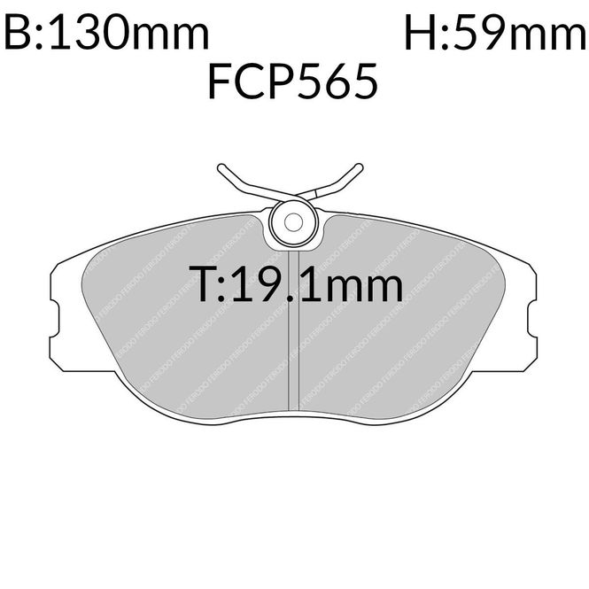 Hovedbilde Bremsekloss, Alfa Romeo, Citroen, Fiat, Lancia, Peugeot. FCP565