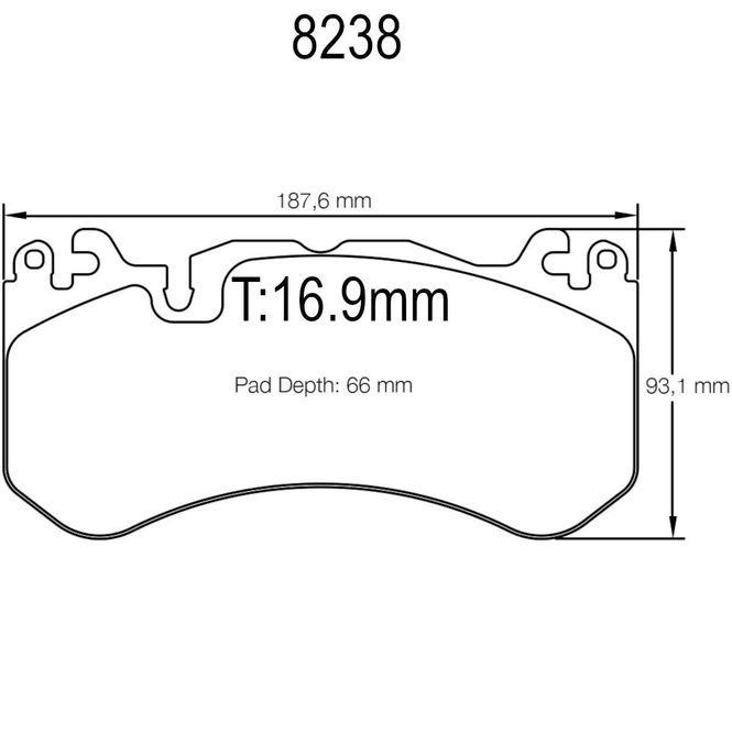 Hovedbilde Bremseklosser, Audi RS6, MB AMG, Pagid RSL-29