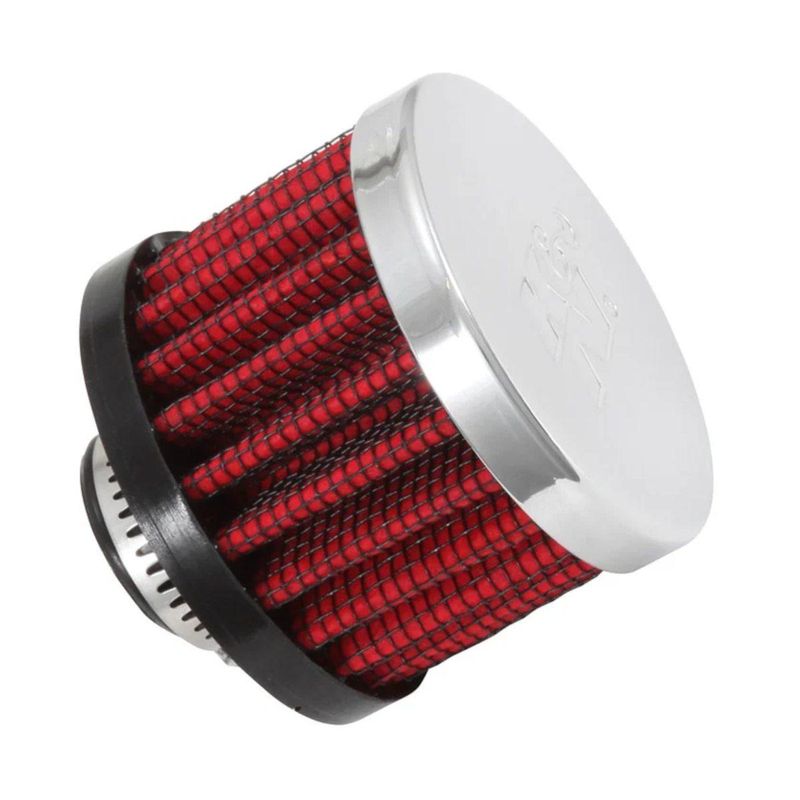 KN åndefilter, 13mm innvendig flens, 38mm høyt, krom endeplate, KN62-1330