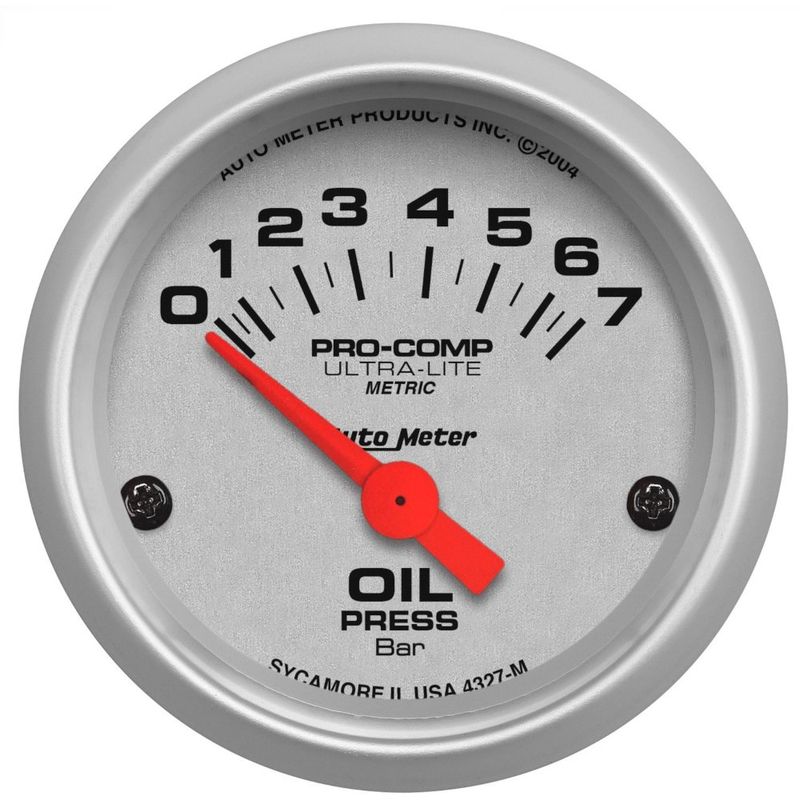 Ojetrykk instrument, Autometer Ultra-Lite 52mm, 0-7 bar