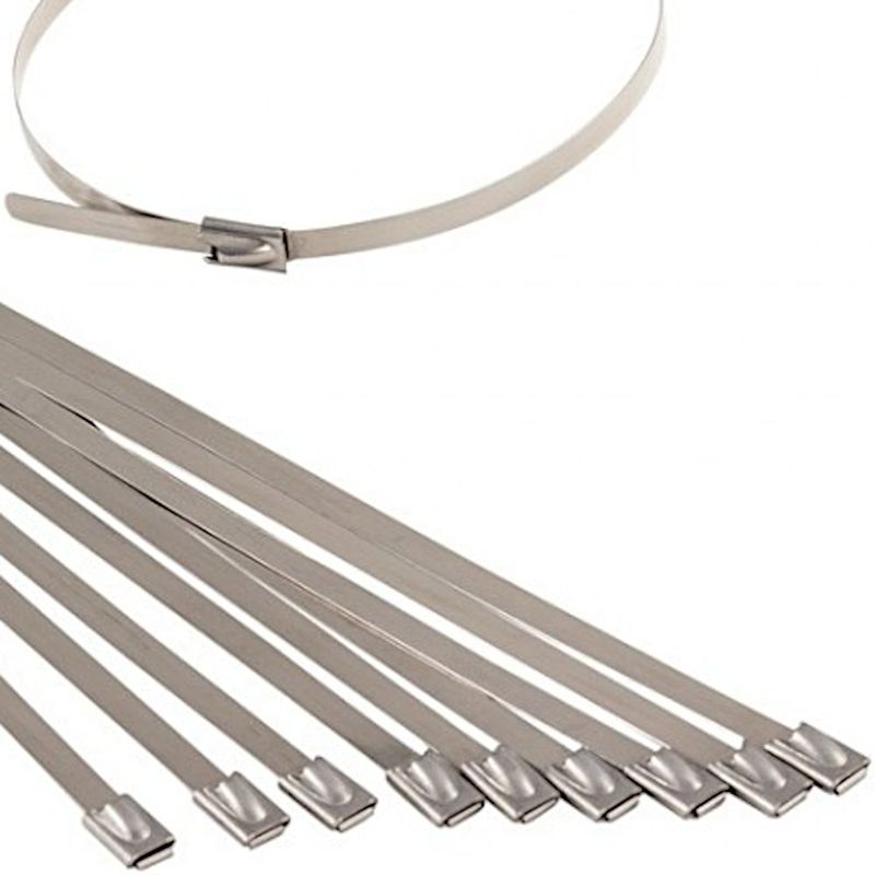 Stål-strips, Pakke m/10 stk 360mm x 4mm. FGE983