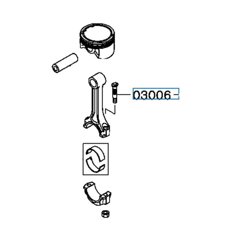 Bolt, råde, Evo 4-9, MD193029 (03006)