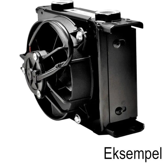 Hovedbilde Oljekjøler m/vifte 19-rad x 220mm, 154mm høy, Setrab CP119