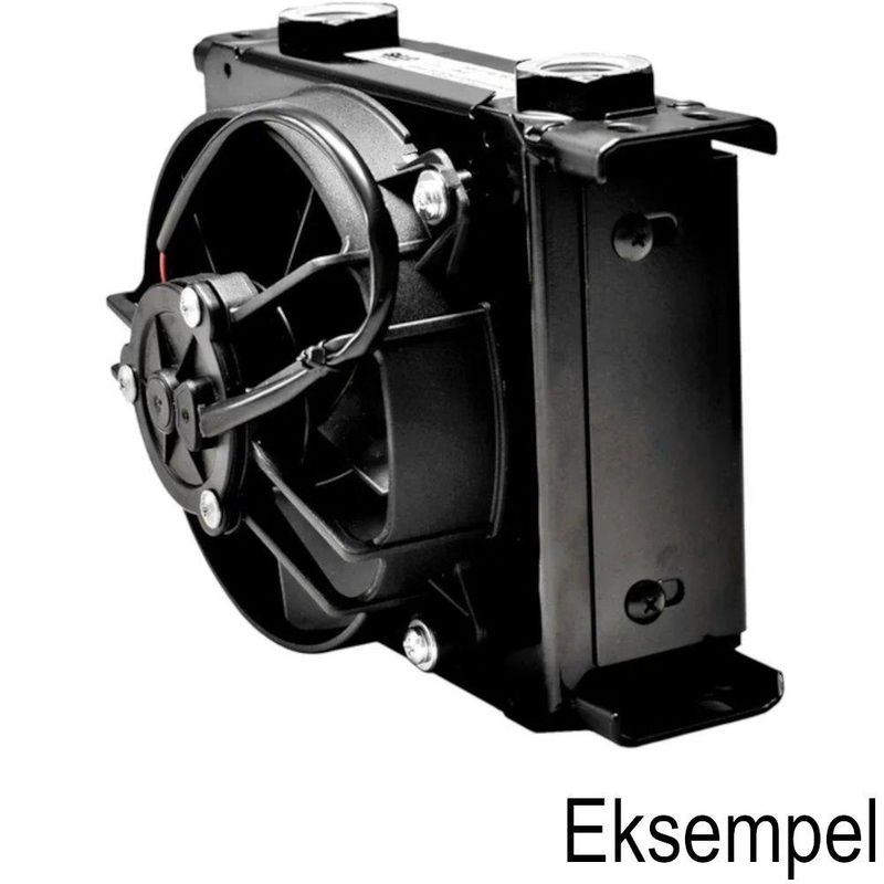 Oljekjøler m/vifte 19-rad x 220mm, 154mm høy, Setrab CP119