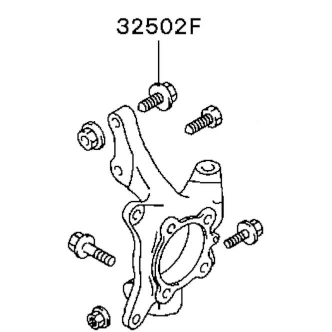 Hovedbilde Bolt, hub forstilling, Evo5, Evo6, MU159008