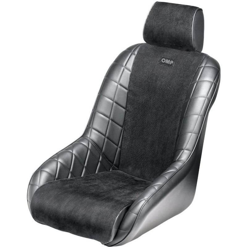 Stol, OMP, Brands Hatch, sort, imitert skinn, OHA0-0757-A01