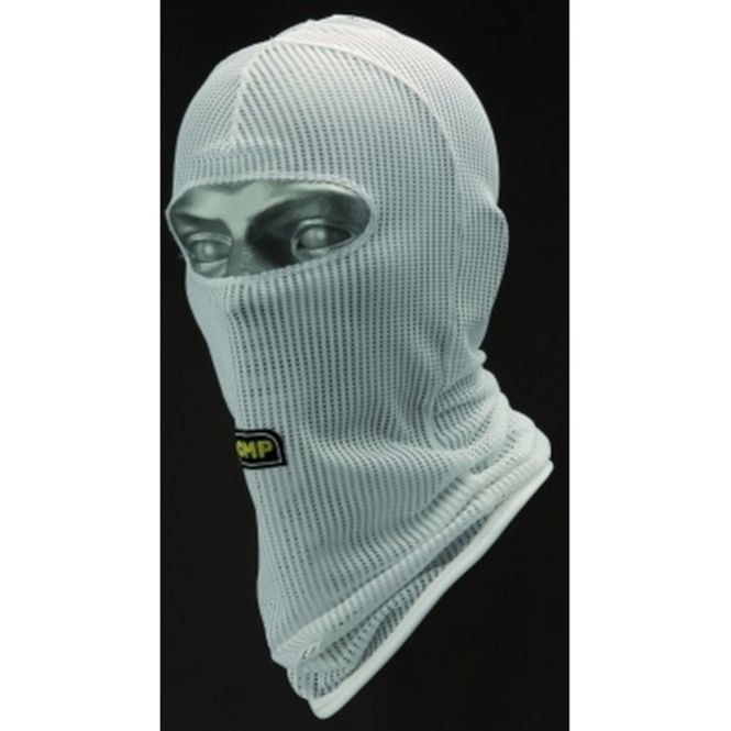 Hovedbilde Balaclava, stor åpning, OMP, hvit, karting