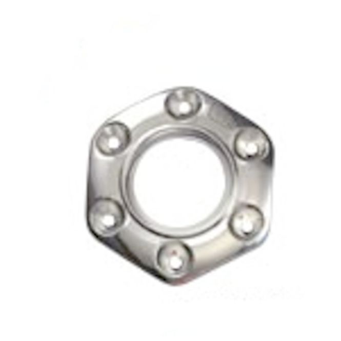 Hovedbilde Ratt senterring, 6-kant, matt aluminium, OMP