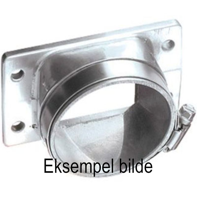 Adapter, alu. 4-kant - 68mm rund