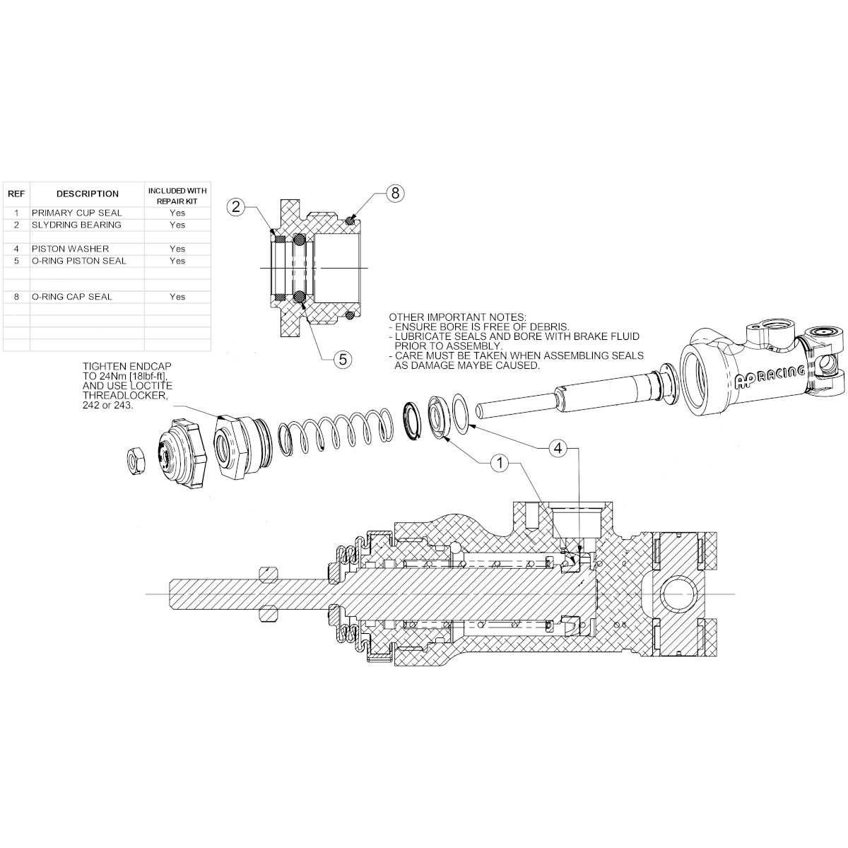 Rep.sett AP CP6465-188 pumpe, CP6465-188RK