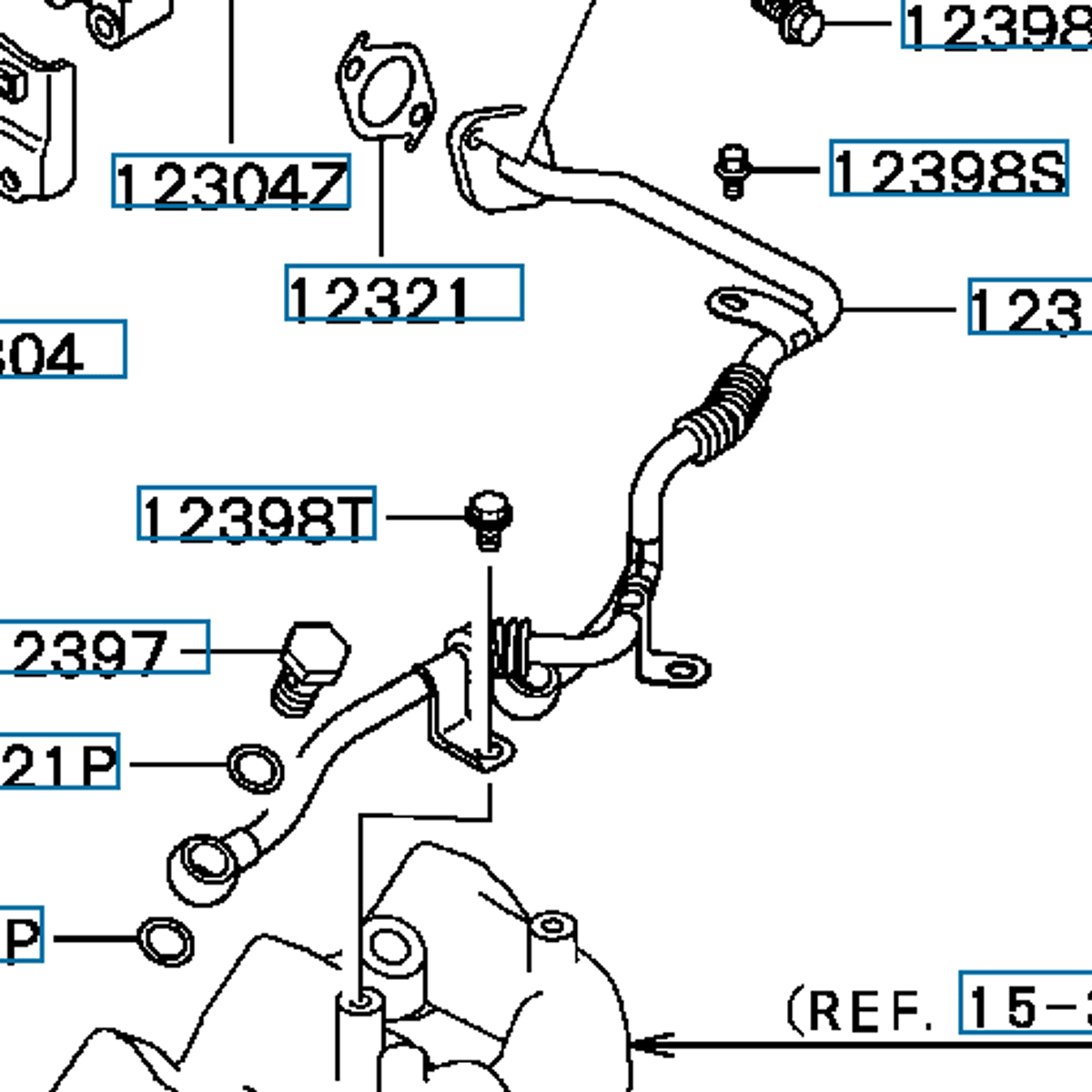 Pipe, Secondary Air, OEM Mitsubishi Evo 4/5, MR340120 (12311)