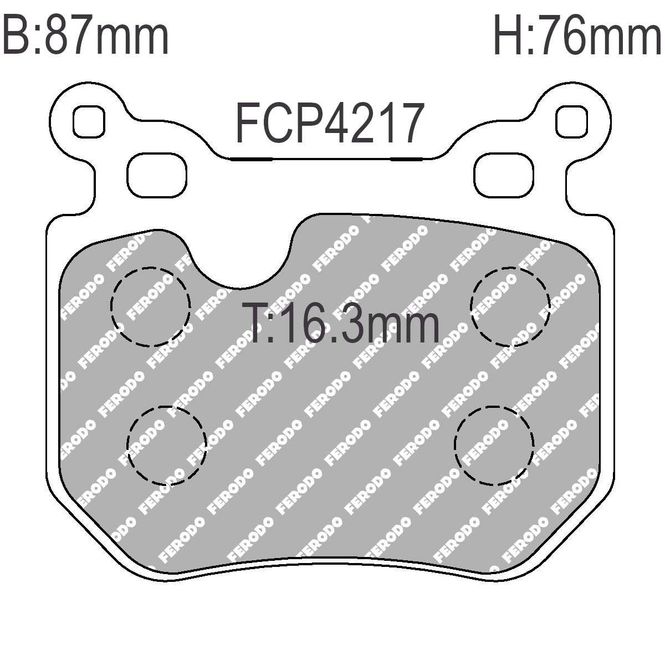 Hovedbilde Bremseklosser, Bak, BMW, 135i, 3.0 M, E82, E88, DS2500, FCP4217H