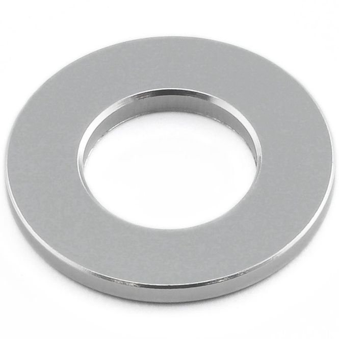 Hovedbilde Skive, Aluminium, til M5 bolt. Sølv
