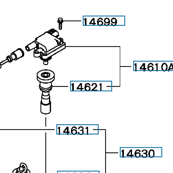 Hovedbilde Coil Ignition, OEM Mitsubishi Evo 4-9, MD363552 (14610)