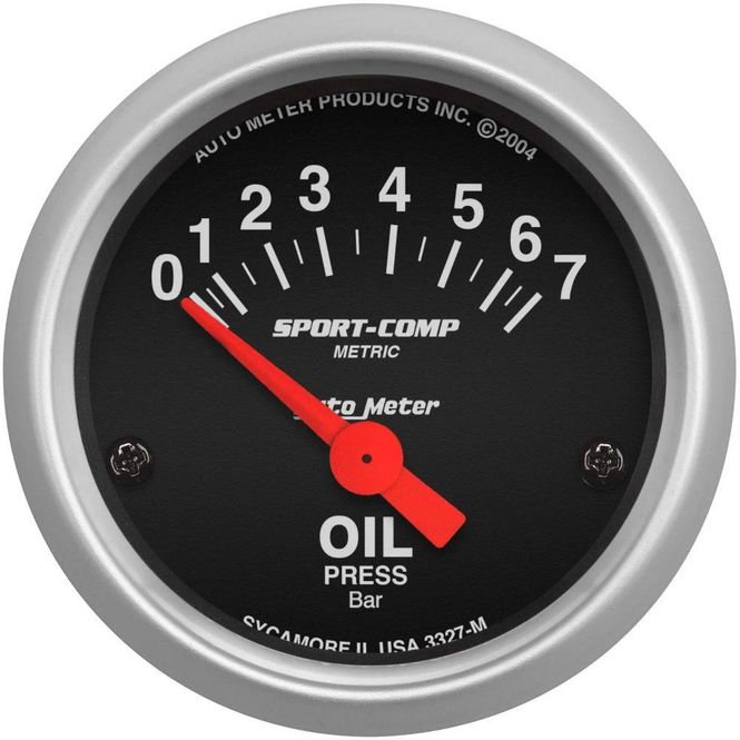 Hovedbilde Ojetrykk instrument, Autometer Sport-Comp 52mm, 0-7 bar