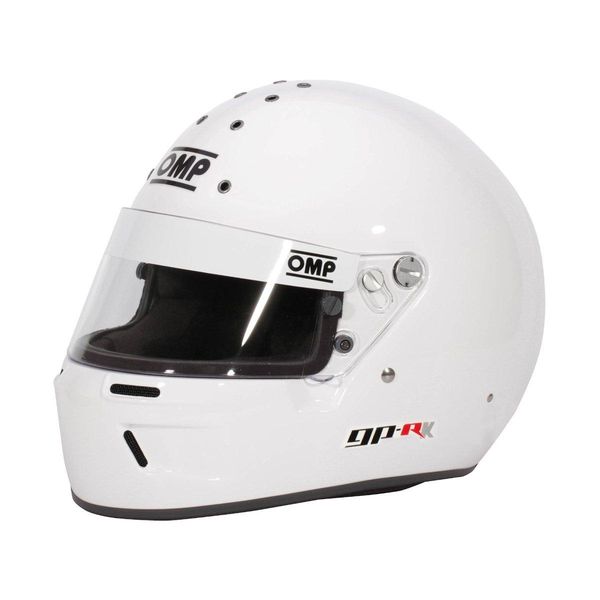 Hovedbilde GP-R K karting helhjelm i hvit, OMP