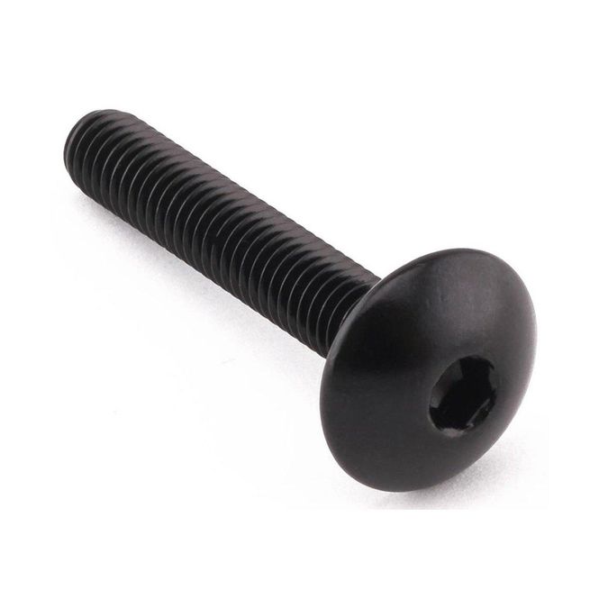 Hovedbilde Bolt, Alu, M6x35mm, Dome Head. umbraco, Svart. LFB635BK