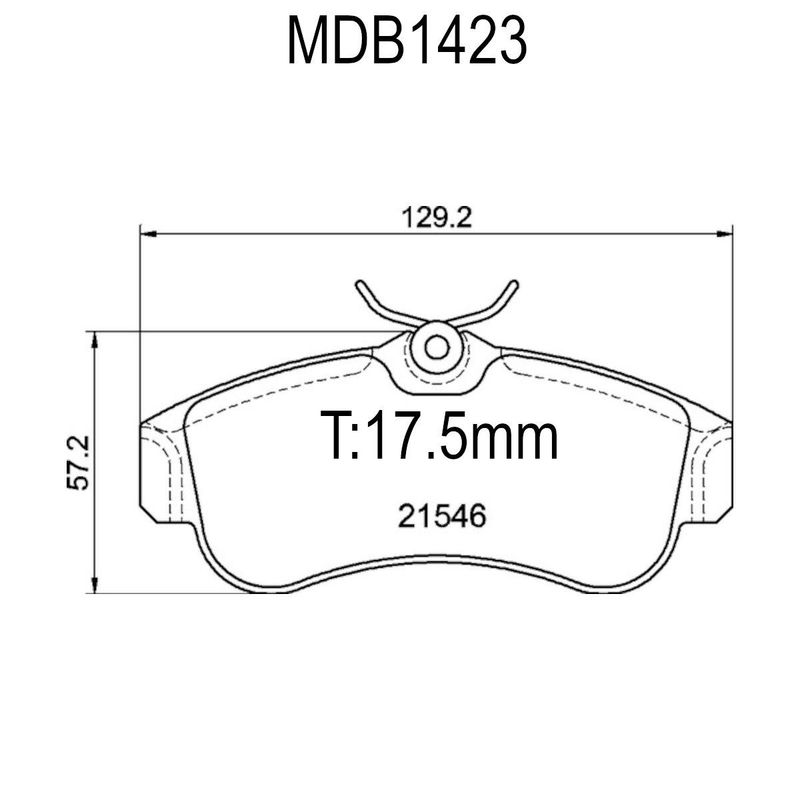 Bremseklosser, Almera N16, Primera P10, P11, GT. M1144