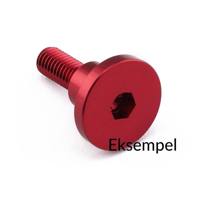 Hovedbilde Bolt, Alu, M6x22mm, XL Domed head, Yamaha, umbraco, Rød