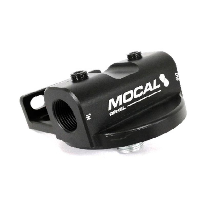 Mocal Billet oljefilterholdet, L-R 3/4UNF, MORFH8L 