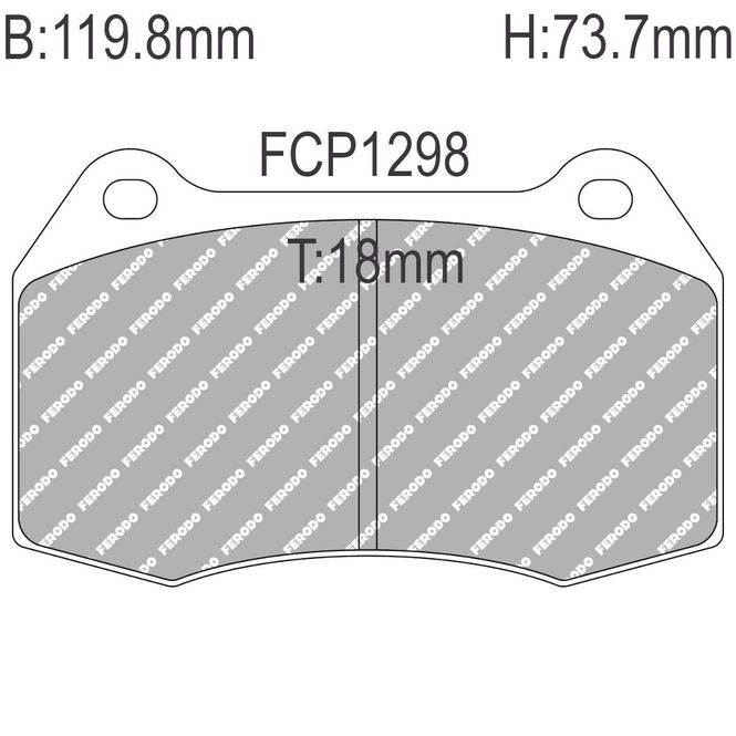 Hovedbilde Bremseklosser, F/B, BMW, Ferrari, Masserati, Nissan, FCP1298-