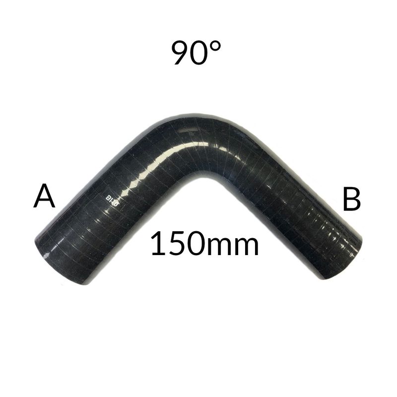 Extreme silikon bend, 90', overgang 63-45, legs 152mm, EX90R-45-63-152