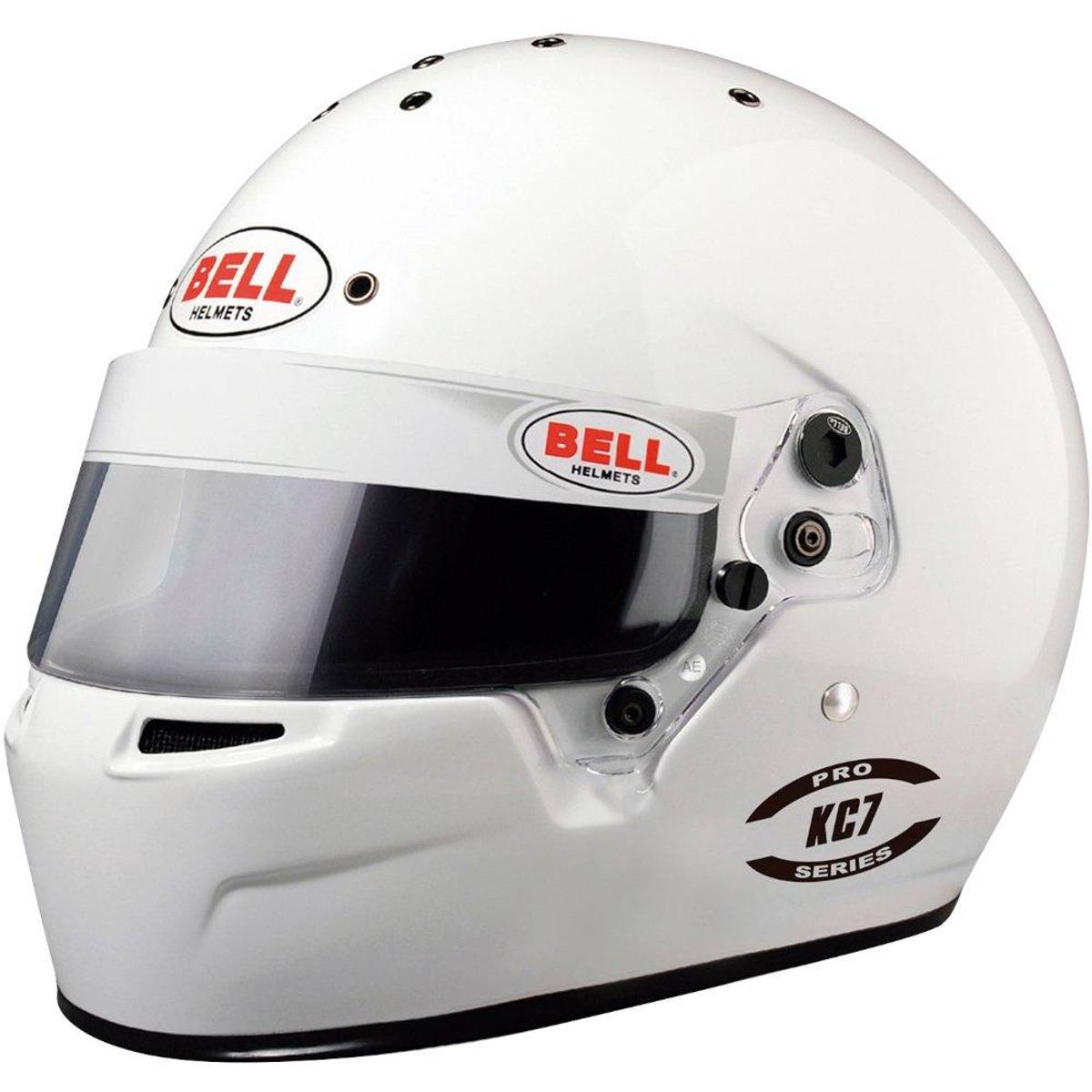 BELL KC7-CMR helhjelm i hvit, 54cm til 59cm